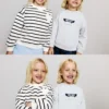 Sweat-shirt avec cœur brodé