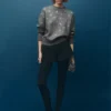 Sweat-shirt avec détails en cristaux