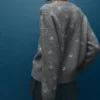 Sweat-shirt avec détails en cristaux