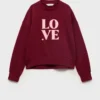 Sweat-shirt avec message d&rsquo;amour