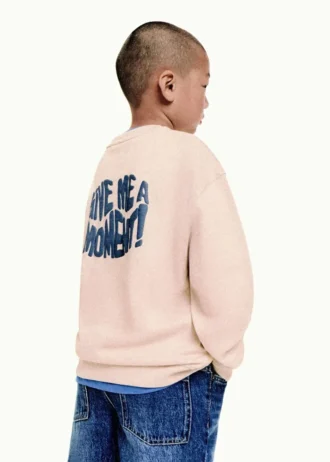 Sweat-shirt avec texte en relief