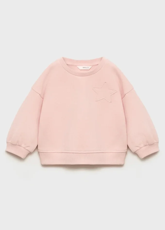 Sweat-shirt avec étoile brodée