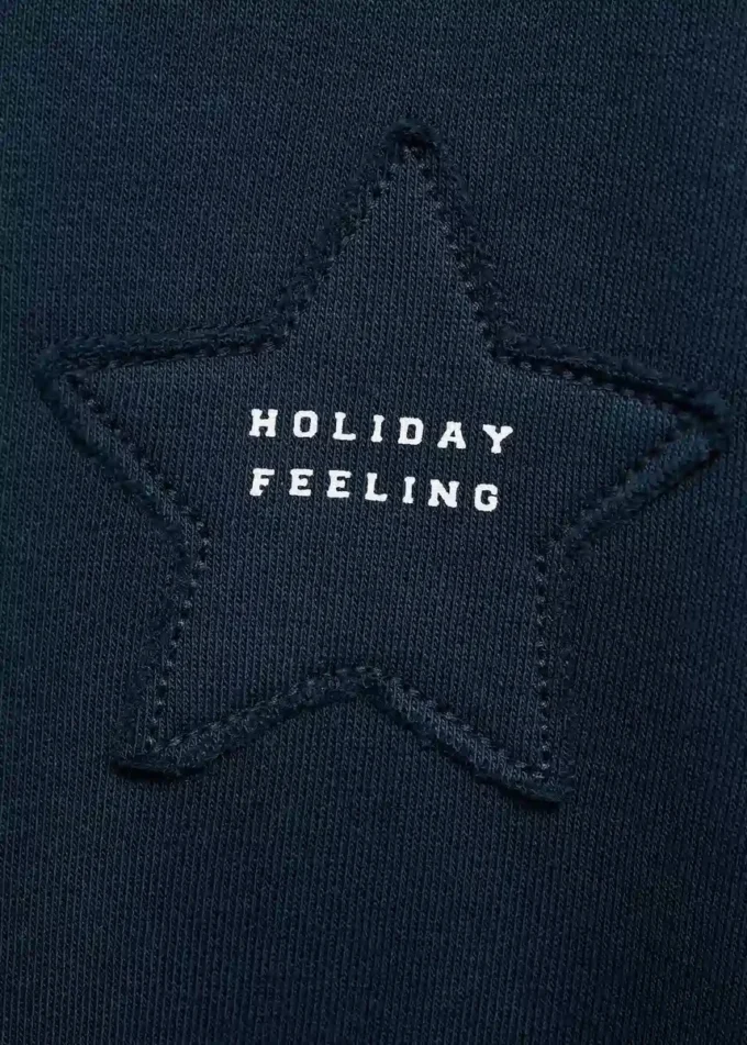 Sweat-shirt avec étoile brodée