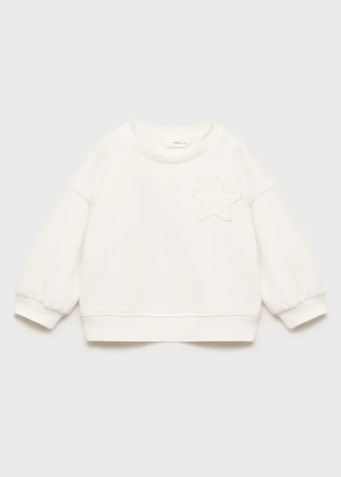 Sweat-shirt avec étoile brodée