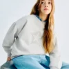 Sweat-shirt avec étoiles en strass et détails en lurex
