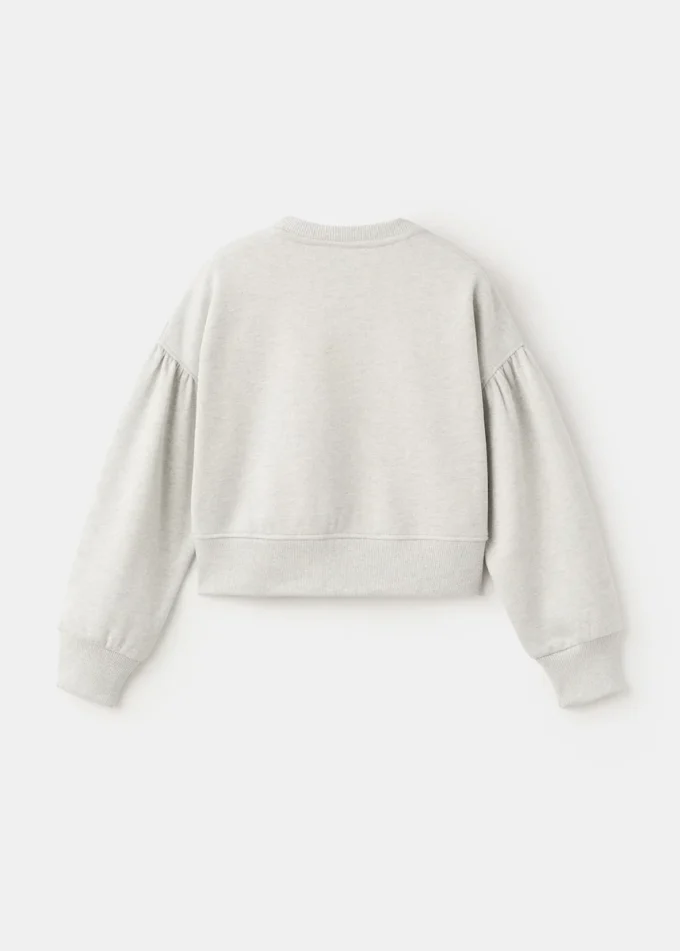 Sweat-shirt avec étoiles en strass et détails en lurex
