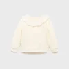Sweat-shirt à col babydoll