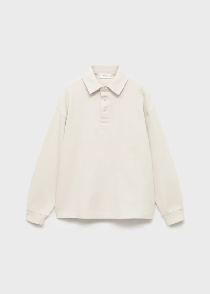 Sweat-shirt à col polo