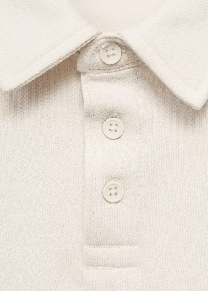 Sweat-shirt à col polo
