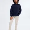 Sweat-shirt à col polo