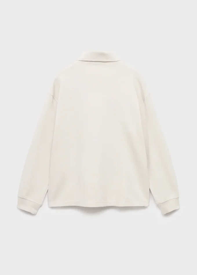 Sweat-shirt à col polo