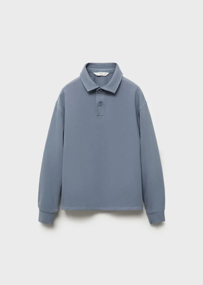 Sweat-shirt à col polo
