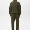 Sweat-shirt à col zippé et coupe classique