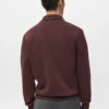 Sweat-shirt à col zippé et coupe classique