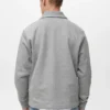 Sweat-shirt en coton avec col zippé