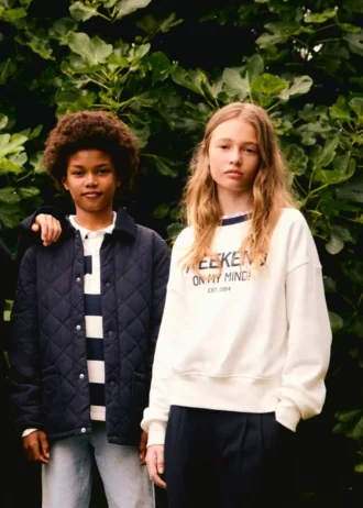 Sweat-shirt en coton avec détails brodés