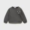 Sweat-shirt en coton avec détails brodés