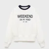 Sweat-shirt en coton avec détails brodés