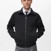 Sweat-shirt en coton avec fermeture éclair Sweat-shirt en coton avec fermeture éclair