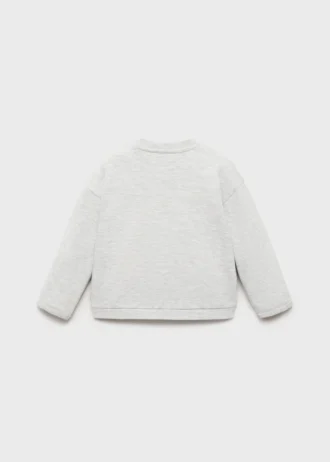 Sweat-shirt en coton boutonné Sweat-shirt en coton boutonné