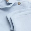 Sweat-shirt en coton boutonné