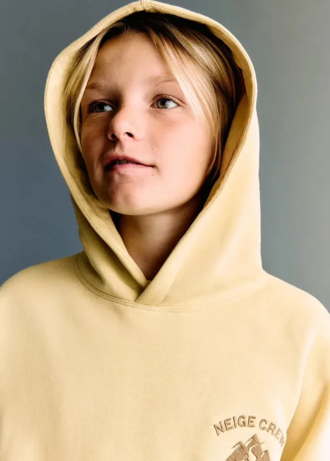 Sweat-shirt en coton brodé