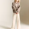 Sweat-shirt en coton brodé