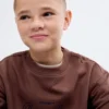 Sweat-shirt en coton brodé