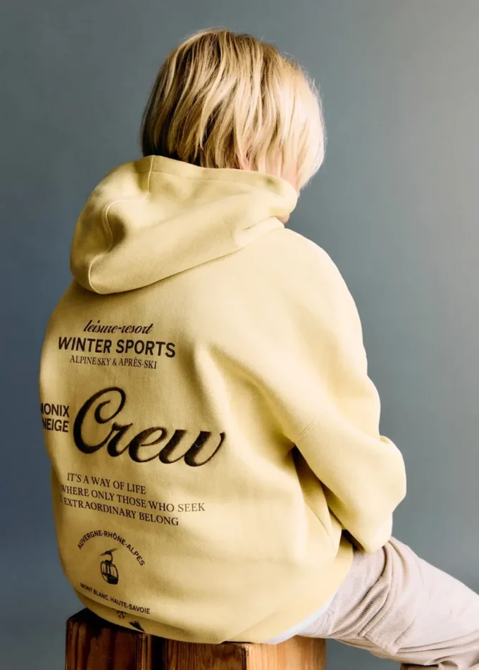 Sweat-shirt en coton brodé