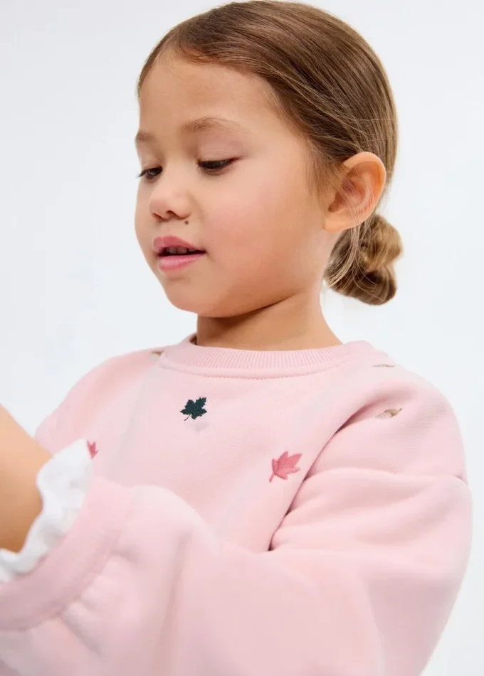 Sweat-shirt en coton brodé Sweat-shirt en coton brodé