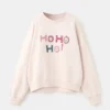 Sweat-shirt en coton brodé