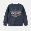 Sweat-shirt en coton brodé