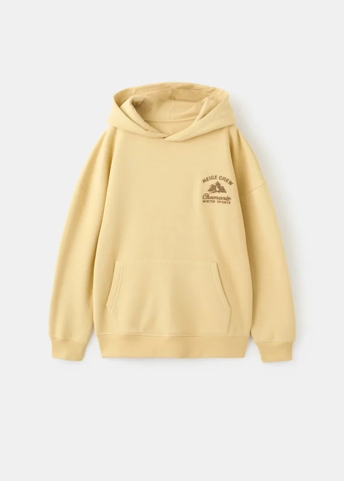 Sweat-shirt en coton brodé