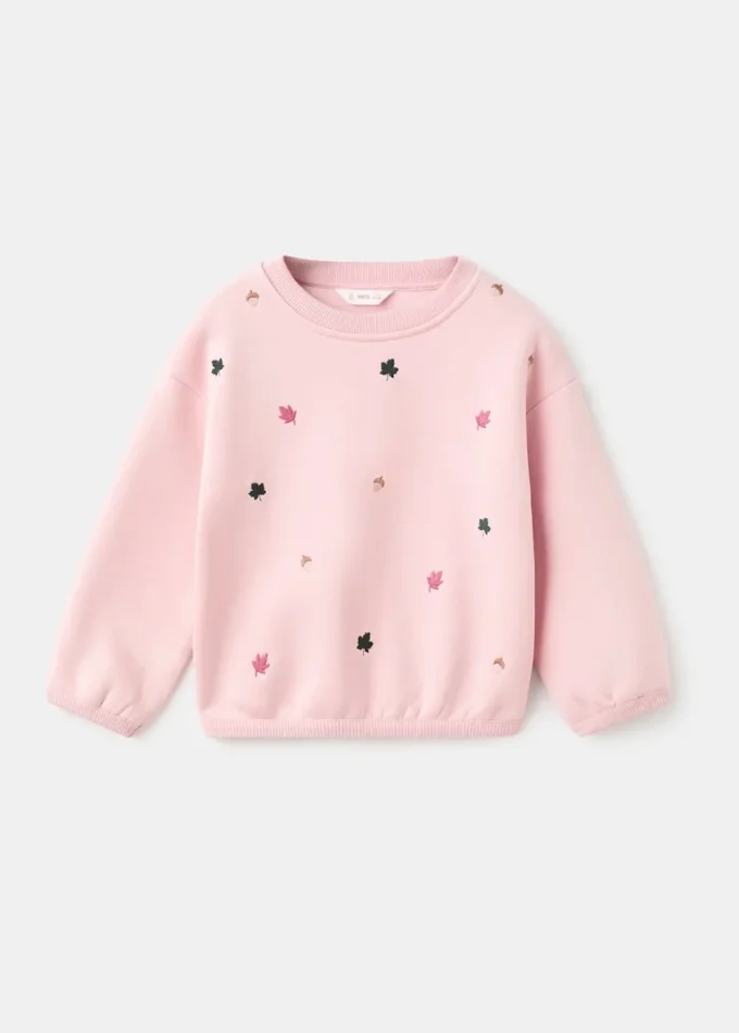 Sweat-shirt en coton brodé Sweat-shirt en coton brodé