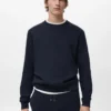 Sweat-shirt en coton coupe classique