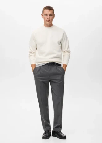 Sweat-shirt en coton coupe classique