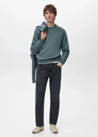 Sweat-shirt en coton coupe classique