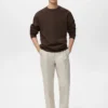Sweat-shirt en coton coupe classique Sweat-shirt en coton coupe classique
