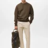 Sweat-shirt en coton coupe classique Sweat-shirt en coton coupe classique
