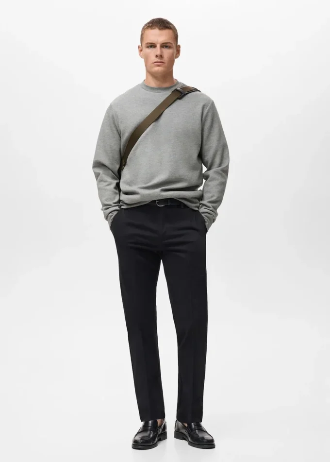 Sweat-shirt en coton coupe classique Sweat-shirt en coton coupe classique