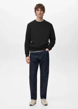 Sweat-shirt en coton coupe classique