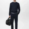 Sweat-shirt en coton coupe classique