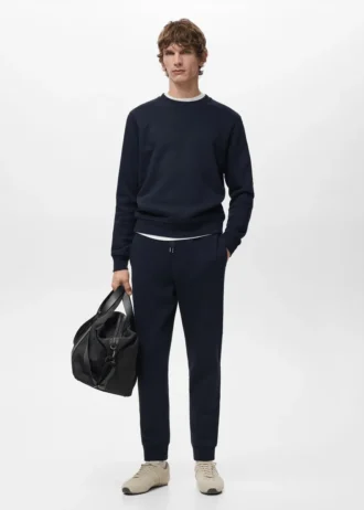 Sweat-shirt en coton coupe classique