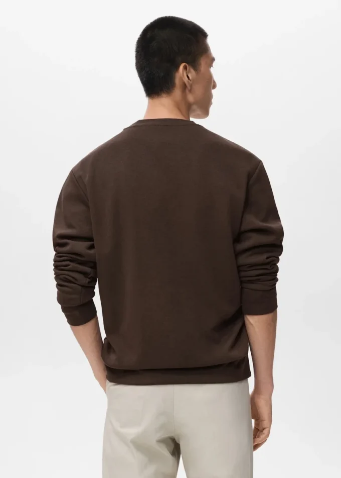 Sweat-shirt en coton coupe classique Sweat-shirt en coton coupe classique