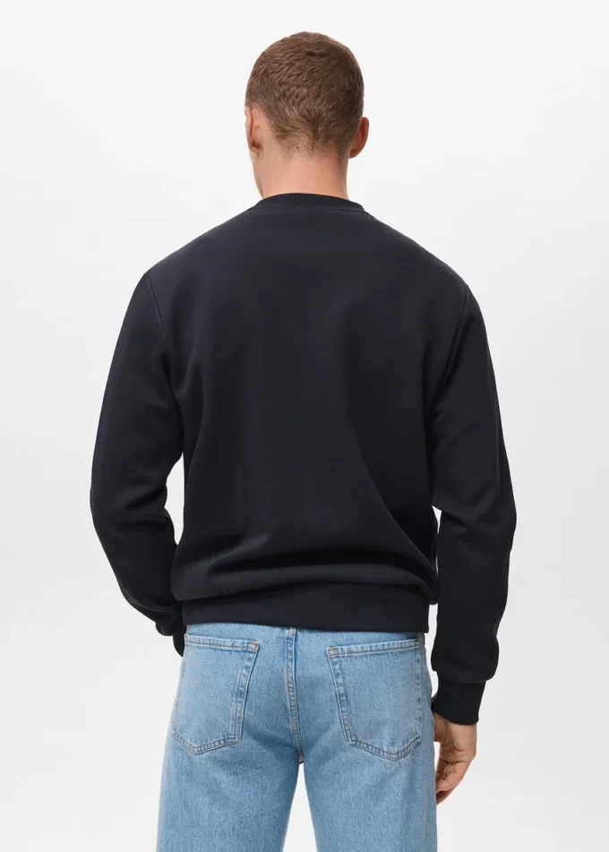 Sweat-shirt en coton coupe classique Sweat-shirt en coton coupe classique