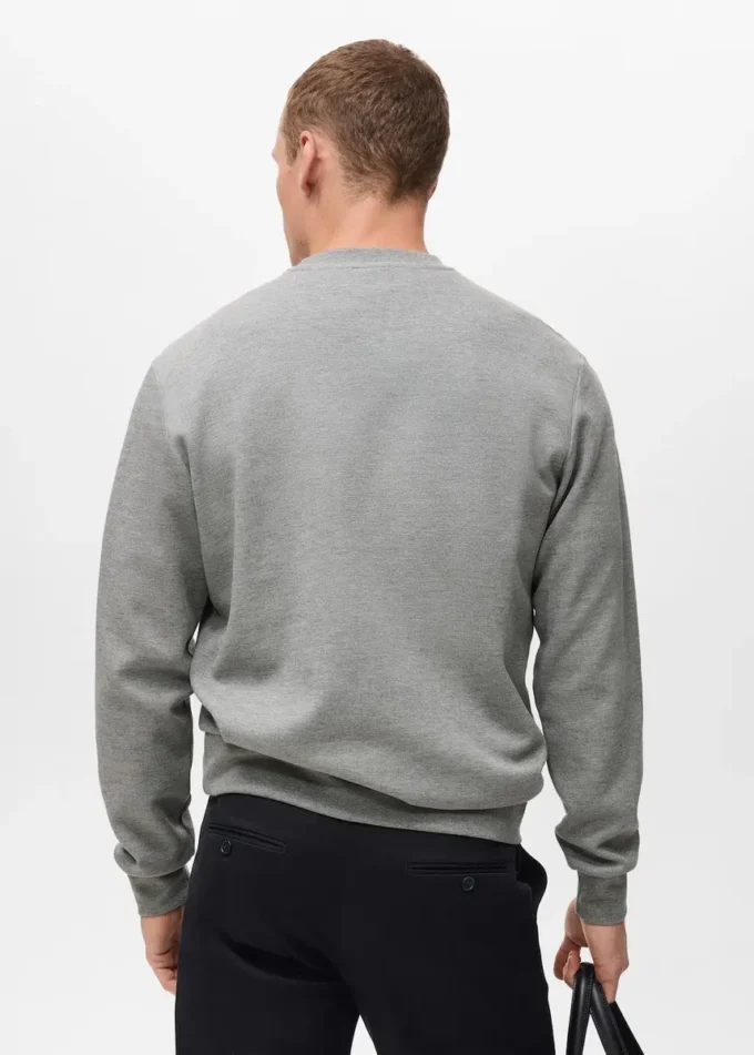 Sweat-shirt en coton coupe classique Sweat-shirt en coton coupe classique