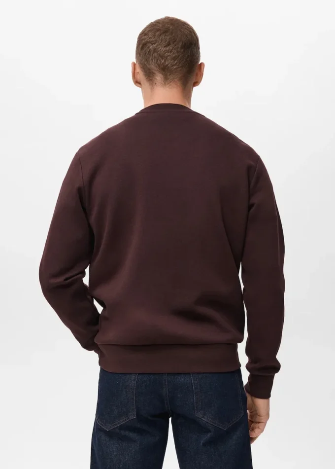 Sweat-shirt en coton coupe classique Sweat-shirt en coton coupe classique