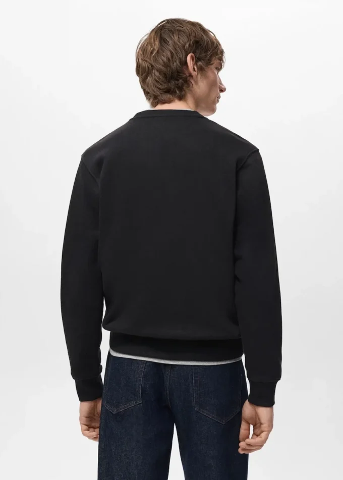 Sweat-shirt en coton coupe classique Sweat-shirt en coton coupe classique