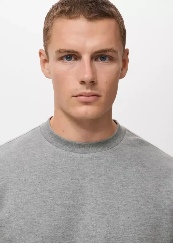 Sweat-shirt en coton coupe classique Sweat-shirt en coton coupe classique