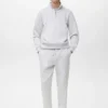 Sweat-shirt en coton coupe classique avec fermeture éclair